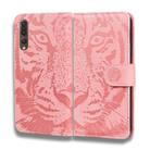 For Huawei P20 Pro Tiger Embossing Pattern Horizontal Flip Leather Case with Holder & Card Slots & Wallet(Pink) - 2