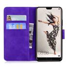 For Huawei P20 Pro Tiger Embossing Pattern Horizontal Flip Leather Case with Holder & Card Slots & Wallet(Purple) - 3