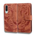 For Huawei P30 Tiger Embossing Pattern Horizontal Flip Leather Case with Holder & Card Slots & Wallet(Brown) - 2