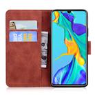 For Huawei P30 Tiger Embossing Pattern Horizontal Flip Leather Case with Holder & Card Slots & Wallet(Brown) - 3