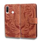 For Huawei P30 Lite / nova 4e Tiger Embossing Pattern Horizontal Flip Leather Case with Holder & Card Slots & Wallet(Brown) - 2