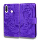 For Huawei P30 Lite / nova 4e Tiger Embossing Pattern Horizontal Flip Leather Case with Holder & Card Slots & Wallet(Purple) - 2