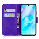 For Huawei P30 Lite / nova 4e Tiger Embossing Pattern Horizontal Flip Leather Case with Holder & Card Slots & Wallet(Purple) - 3