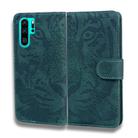 For Huawei P30 Pro Tiger Embossing Pattern Horizontal Flip Leather Case with Holder & Card Slots & Wallet(Green) - 2