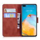 For Huawei P40 Tiger Embossing Pattern Horizontal Flip Leather Case with Holder & Card Slots & Wallet(Brown) - 3