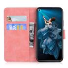 For Huawei Honor 20 / nova 5T Tiger Embossing Pattern Horizontal Flip Leather Case with Holder & Card Slots & Wallet(Pink) - 3