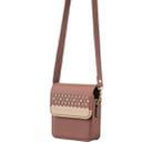 BFB13 BINFEN Color Flowers Crossbody Flip Phone Leather Bag(Brown) - 3