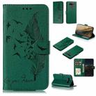 For LG K41S / K51S Feather Pattern Litchi Texture Horizontal Flip Leather Case with Wallet & Holder & Card Slots(Green) - 1