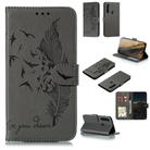 For Motorola Moto G Stylus Feather Pattern Litchi Texture Horizontal Flip Leather Case with Wallet & Holder & Card Slots(Grey) - 1