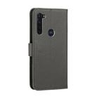 For Motorola Moto G Stylus Feather Pattern Litchi Texture Horizontal Flip Leather Case with Wallet & Holder & Card Slots(Grey) - 3