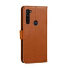 For Motorola Moto G Stylus Feather Pattern Litchi Texture Horizontal Flip Leather Case with Wallet & Holder & Card Slots(Brown) - 3