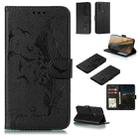 For Motorola Moto E(2020) / Moto E7 Feather Pattern Litchi Texture Horizontal Flip Leather Case with Wallet & Holder & Card Slots(Black) - 1