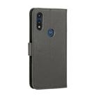 For Motorola Moto E(2020) / Moto E7 Feather Pattern Litchi Texture Horizontal Flip Leather Case with Wallet & Holder & Card Slots(Grey) - 3