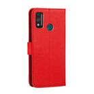 For Huawei Honor 9X Lite Feather Pattern Litchi Texture Horizontal Flip Leather Case with Wallet & Holder & Card Slots(Red) - 3