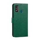 For Huawei Honor 9X Lite Feather Pattern Litchi Texture Horizontal Flip Leather Case with Wallet & Holder & Card Slots(Green) - 3