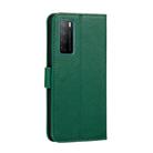 For Huawei Honor Play 4 Feather Pattern Litchi Texture Horizontal Flip Leather Case with Wallet & Holder & Card Slots(Green) - 3