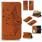 For Huawei Honor Play 4 Feather Pattern Litchi Texture Horizontal Flip Leather Case with Wallet & Holder & Card Slots(Brown) - 1