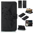 For Samsung Galaxy A01 Core Feather Pattern Litchi Texture Horizontal Flip Leather Case with Wallet & Holder & Card Slots(Black) - 1