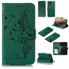 For Samsung Galaxy M31s Feather Pattern Litchi Texture Horizontal Flip Leather Case with Wallet & Holder & Card Slots(Green) - 1