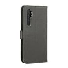 For Xiaomi Note 10 Lite Feather Pattern Litchi Texture Horizontal Flip Leather Case with Wallet & Holder & Card Slots(Grey) - 3