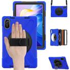 For Xiaomi Redmi Pad 2 11 2025 Rotatable Holder Silicone Hybrid PC Tablet Case with Shoulder Strap(Blue) - 2