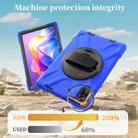 For Xiaomi Redmi Pad 2 11 2025 Rotatable Holder Silicone Hybrid PC Tablet Case with Shoulder Strap(Blue) - 3