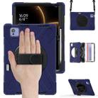 For Xiaomi Pad 7 Ultra Rotatable Holder Silicone Hybrid PC Tablet Case with Shoulder Strap(Navy Blue) - 2