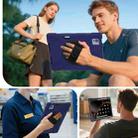 For Xiaomi Pad 7 Ultra Rotatable Holder Silicone Hybrid PC Tablet Case with Shoulder Strap(Navy Blue) - 3