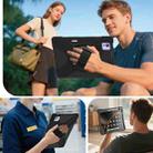 For Xiaomi Pad 7 Ultra Rotatable Holder Silicone Hybrid PC Tablet Case with Shoulder Strap(Black) - 3
