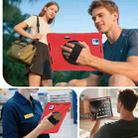 For Xiaomi Pad 7 Ultra Rotatable Holder Silicone Hybrid PC Tablet Case with Shoulder Strap(Red) - 3