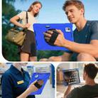 For Xiaomi Pad 7 Ultra Rotatable Holder Silicone Hybrid PC Tablet Case with Shoulder Strap(Blue) - 3