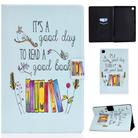 For Samsung Galaxy Tab A7 (2020) T500 Colored Drawing Pattern Voltage Horizontal Flip Black TPU + PU Leather Case with Holder & Card Slots & Anti-skid Strip & Sleep / Wake-up Function(Colorful Books) - 1