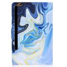 For Samsung Galaxy Tab S7 11.0 T870 Colored Drawing Pattern Voltage Horizontal Flip Black TPU + PU Leather Case with Holder & Card Slots & Anti-skid Strip & Sleep / Wake-up Function(Blue Marble) - 3