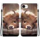 For iPhone 16e Crystal Texture Colored Drawing Leather Phone Case(Calf) - 1