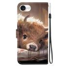 For iPhone 16e Crystal Texture Colored Drawing Leather Phone Case(Calf) - 3