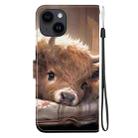 For iPhone 15 Plus Crystal Texture Colored Drawing Leather Phone Case(Calf) - 3