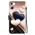 For iPhone SE 2022 / SE 2020 / 8 / 7 Crystal Texture Colored Drawing Leather Phone Case(Love Heart) - 3