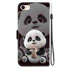 For iPhone SE 2022 / SE 2020 / 8 / 7 Crystal Texture Colored Drawing Leather Phone Case(Milk Tea Bear) - 3