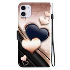 For iPhone 11 Crystal Texture Colored Drawing Leather Phone Case(Love Heart) - 3