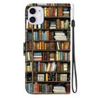 For iPhone 11 Crystal Texture Colored Drawing Leather Phone Case(Bookshelf) - 3
