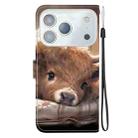 For iPhone 17 Pro Max Crystal Texture Colored Drawing Leather Phone Case(Calf) - 3