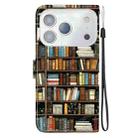 For iPhone 17 Pro Max Crystal Texture Colored Drawing Leather Phone Case(Bookshelf) - 3