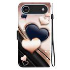 For iPhone 17 Air Crystal Texture Colored Drawing Leather Phone Case(Love Heart) - 3