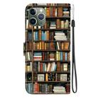 For iPhone 11 Pro Crystal Texture Colored Drawing Leather Phone Case(Bookshelf) - 3