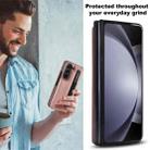 For Samsung Galaxy Z Fold7 Full Coverage Fold Double Buckle PU Phone Case with Pen Slots(Rose Gold) - 3