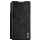 For Samsung Galaxy Z Fold7 5G NILLKIN QIN Series Pro Sliding Camera Cover Design Leather Phone Case with Stylus(Black) - 3