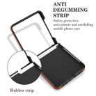 For Samsung Galaxy Z Flip7 5G Rhombic Fold Leather Phone Case(Brown) - 2