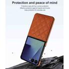 For Samsung Galaxy Z Flip7 5G Rhombic Fold Leather Phone Case(Brown) - 3