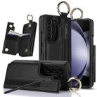 For Samsung Galaxy Z Fold7 Litchi Texture Double Buckle Leather Phone Case with Pen Slot(Black) - 1