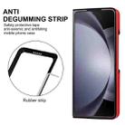 For Samsung Galaxy Z Fold7 5G Rhombic Fold Leather Phone Case(Red) - 3